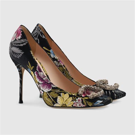 gucci floral pumps|gucci pumps price.